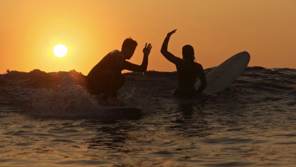 Apprentissage surf, paddle, stand up