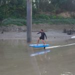 Ludo Dulou session de Surf Foil sur le Mascaret